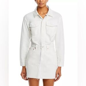 NWT Pistola Nina White Denim Mini Dress Medium